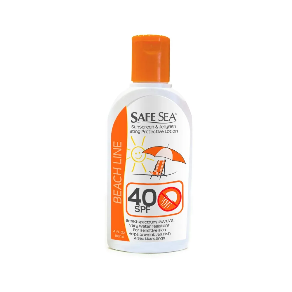 1 Safe Sea Sunscreen Jellyfish Sting Protection SPF40 Lice Lotion Prevent Sting
