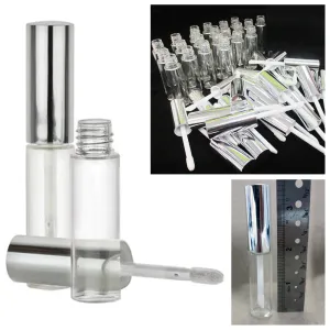 100 Plastic PET Clear Lip Gloss Bottles 8ML Tube Container Stopper Not Included