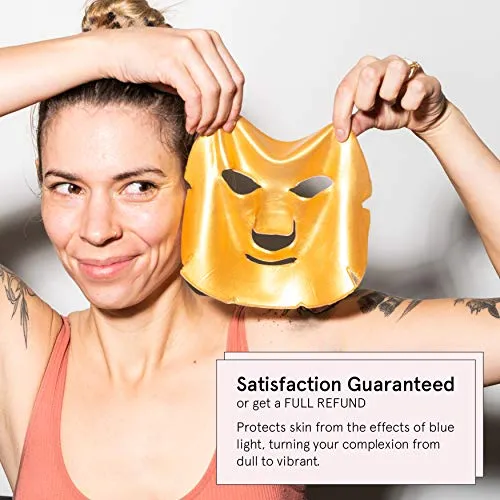 24k Gold Face Mask (6-Pc) - Vegan Gold Facial Mask - Boosting Collagen Facial Mask - Oro Gold Mask - Energizing Gold Mask For Face by grace and stella