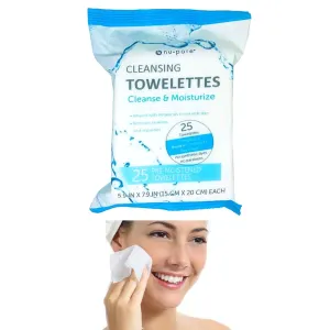 25ct Nu-pore Cleansing Towelette Moisturize Cleanse Makeup Make Up Remover Wipes