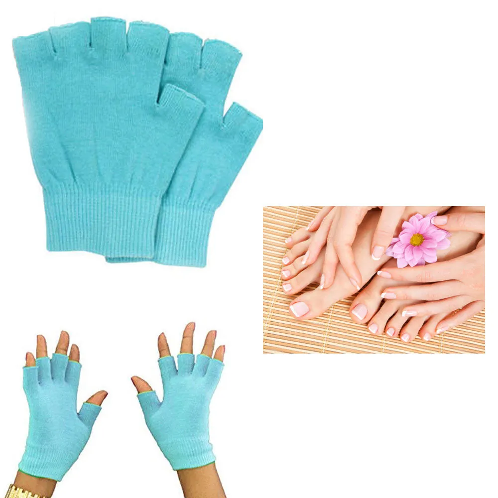 4 Pc Moisturizing Gel Spa Socks Gloves Set Repair Cracked Skin Heal Treatment