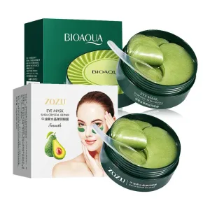 60 Piece Avocado Seaweed Collagen Eye Mask For Dark Circles & Bags