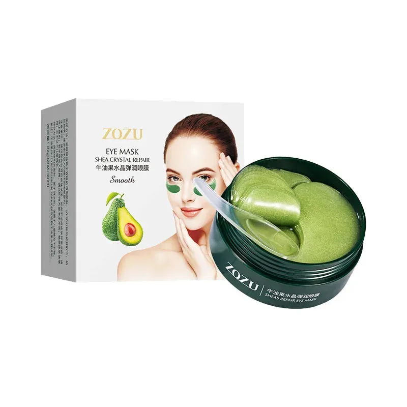 60 Piece Avocado Seaweed Collagen Eye Mask For Dark Circles & Bags