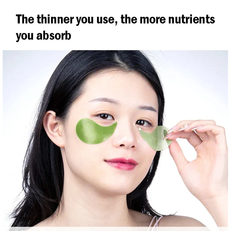 60 Piece Avocado Seaweed Collagen Eye Mask For Dark Circles & Bags