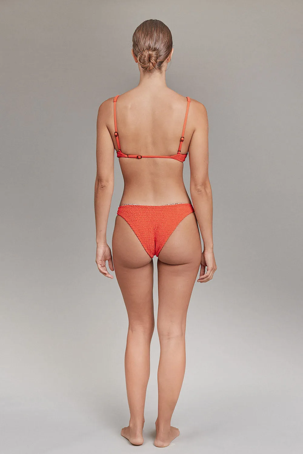 ACACIA Spring 2025 Zuma Shirred Bottom in Saffron