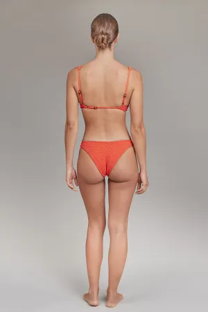 ACACIA Spring 2025 Zuma Shirred Bottom in Saffron