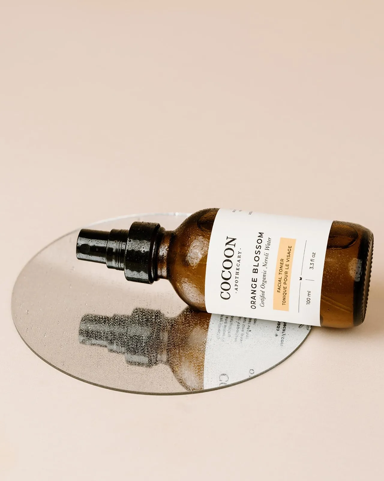 COCOON APOTHECARY Orange Blossom Facial Toner, Ecocert Cosmos Organic, Balance Oil Levels, Oily/Combination Skin, Calm   Cool, Orange Blossom (Neroli) Water, 3.3 fl oz