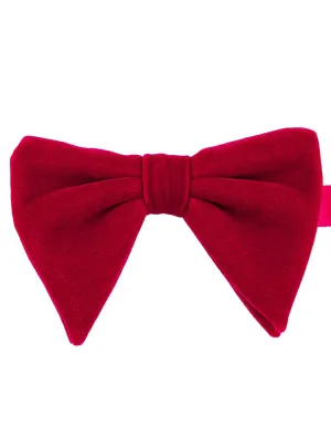 DCLIC Floppy Velvet Bow Tie - Red