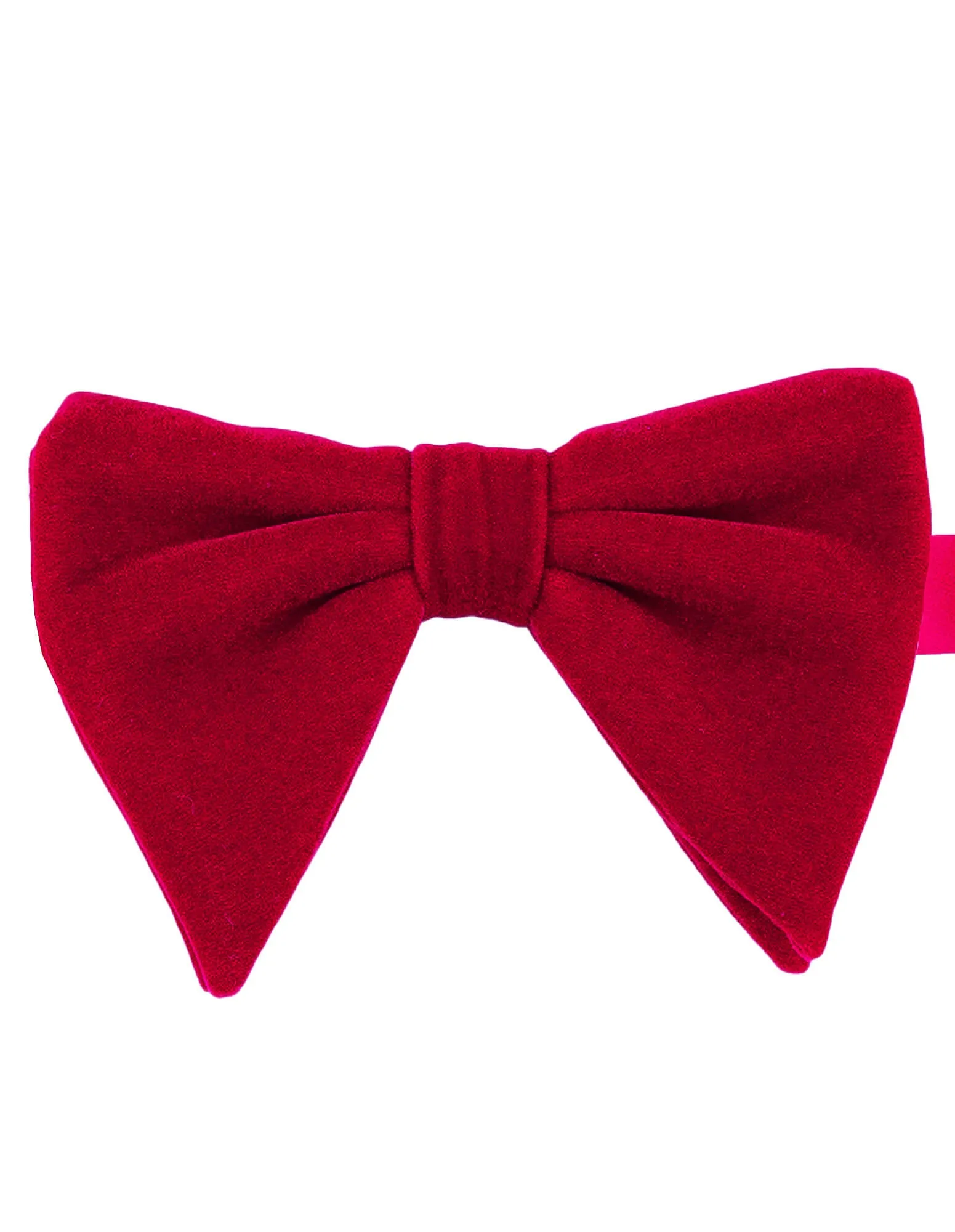 DCLIC Floppy Velvet Bow Tie - Red