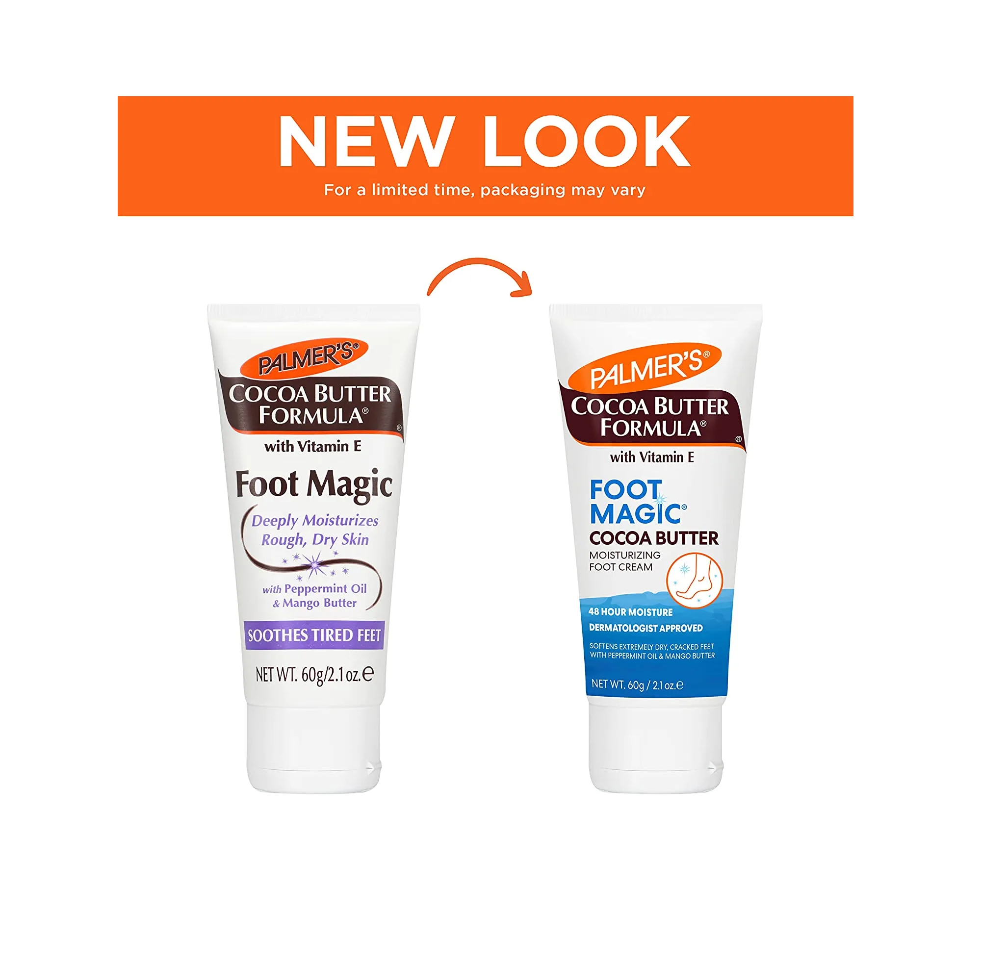 Palmer's Cocoa Butter Formula Foot Magic Moisturizing Cream with Vitamin E 2.1 Ounces