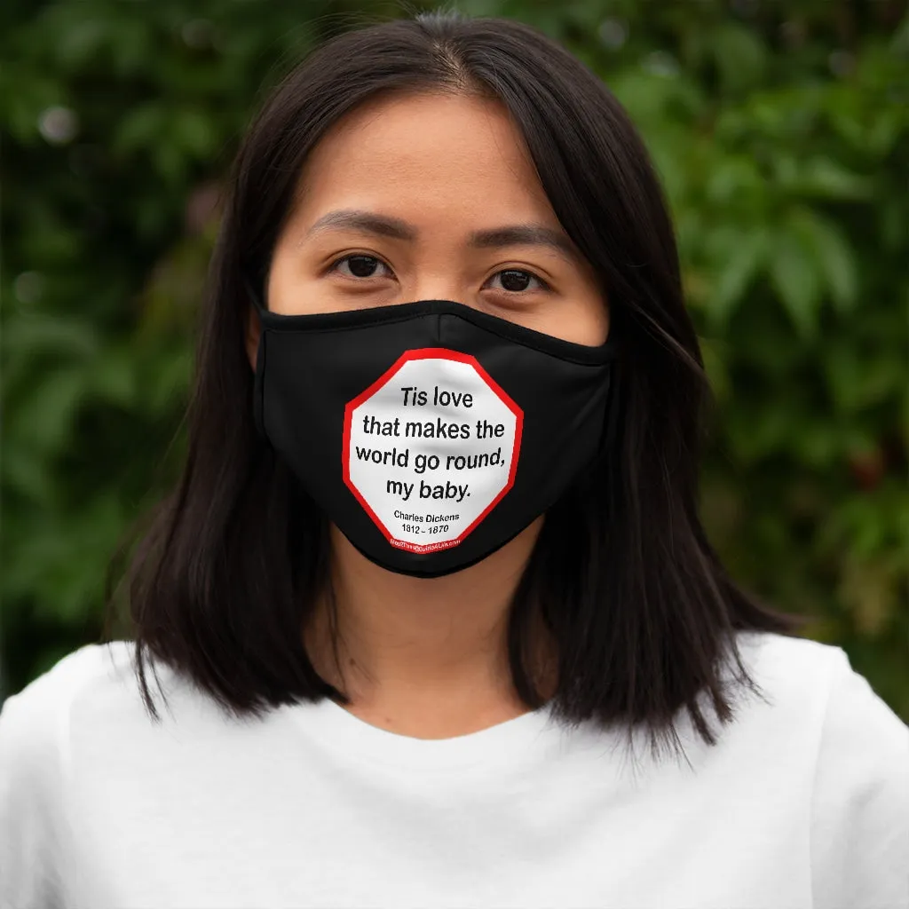 Science is the father of knowledge, but opinion breeds ignorance.   -  Hippocrates  460 BC - 370 BC   ---   Stop2Think Before You Speak, Make a Statement Face Mask-blk   ---   Fitted Polyester Face Mask