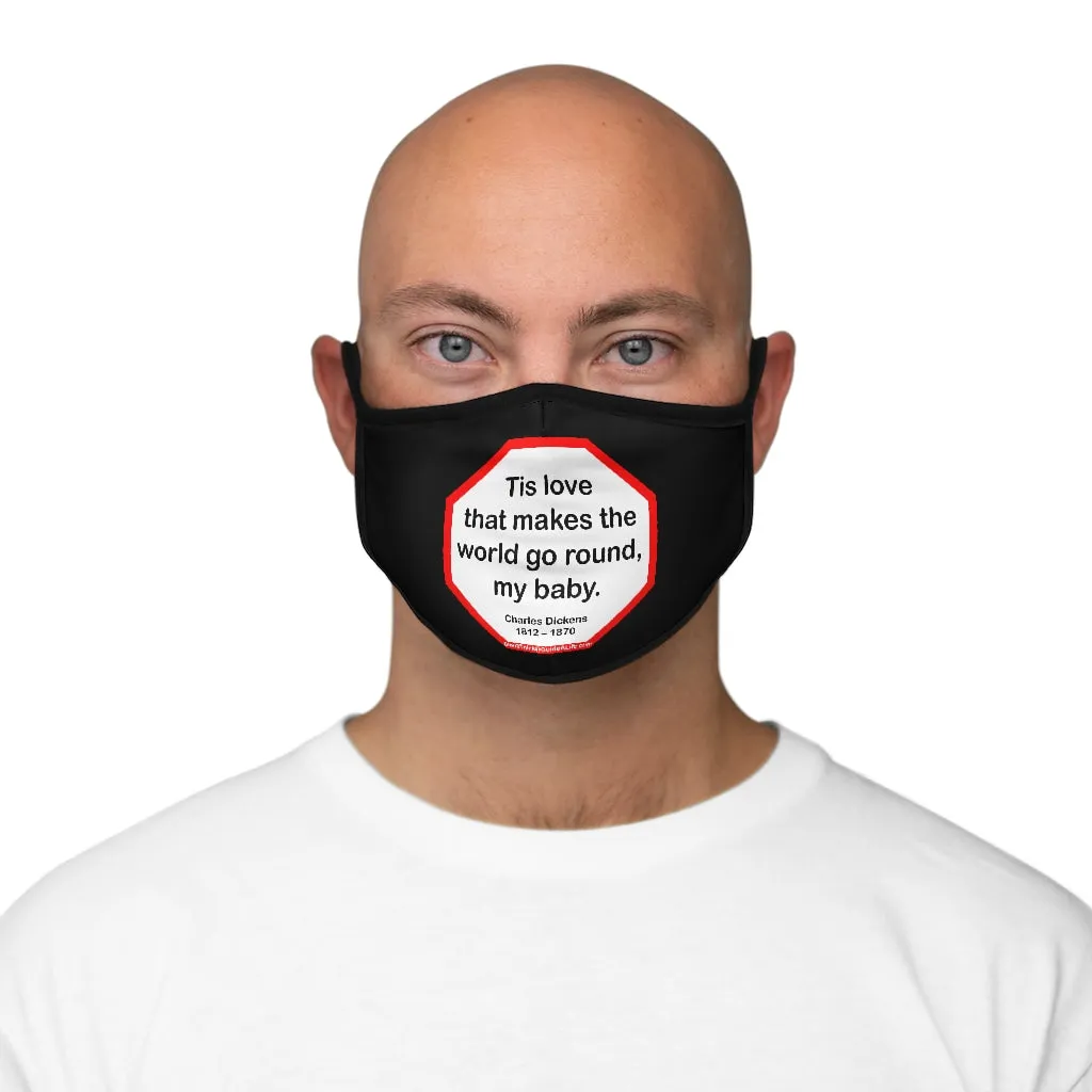 Science is the father of knowledge, but opinion breeds ignorance.   -  Hippocrates  460 BC - 370 BC   ---   Stop2Think Before You Speak, Make a Statement Face Mask-blk   ---   Fitted Polyester Face Mask