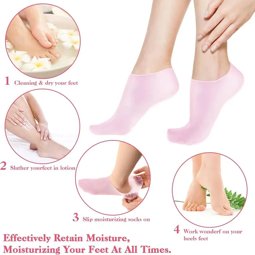 Silicone Moisturizing Gel Socks & Gloves ( BUY 1 & GET 1 FREE)