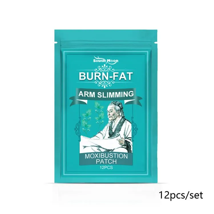 South MoonThin Arm Moxibustion Paste Lazy Slimming Hot Compress Patch To Burn Fat Suitable For Obese People 12pcs